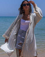 Green Boho Kimono
