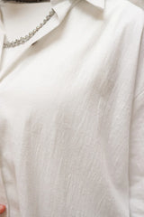 Shiny Shirt- White ( Pre-order Delivery after 3 days )